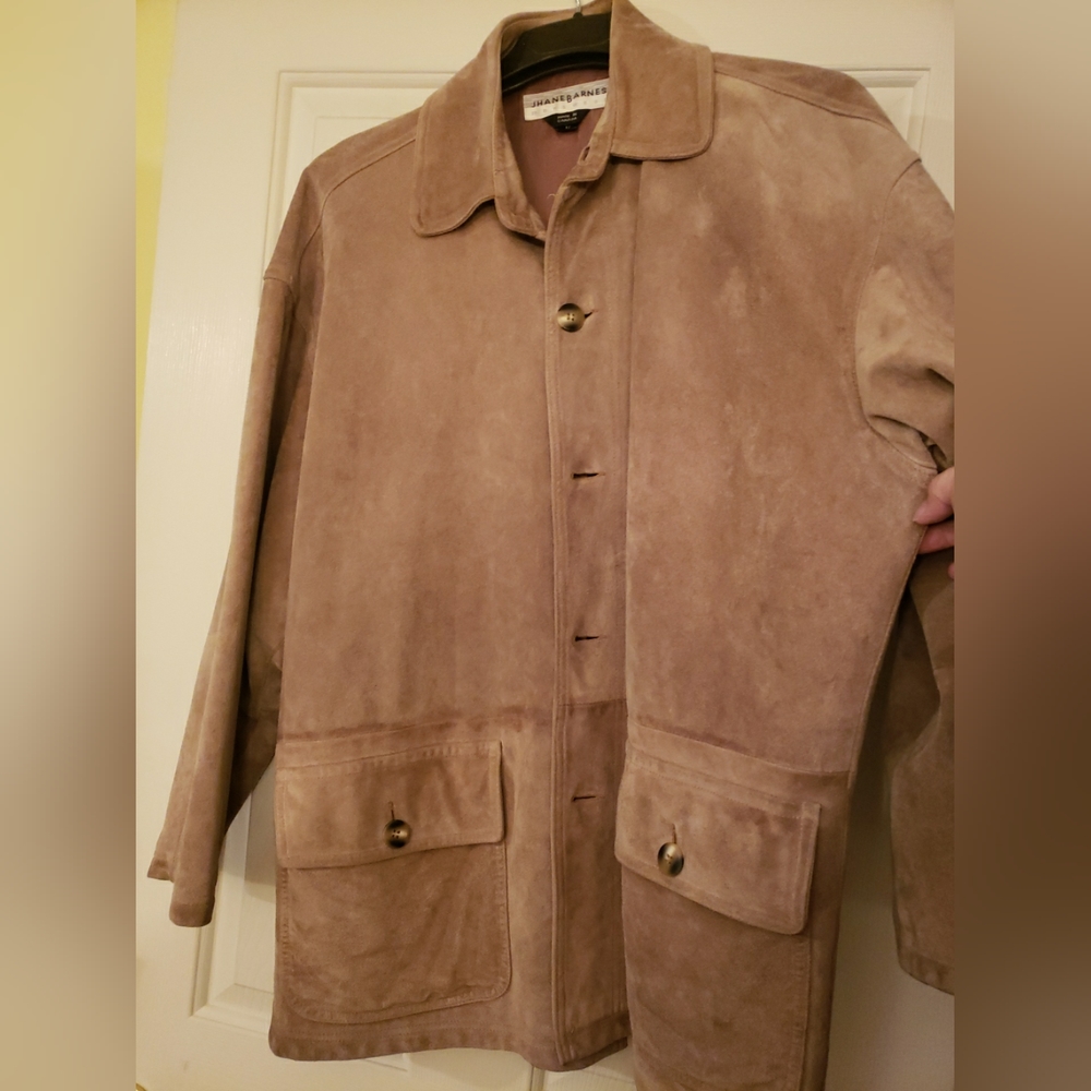 Jhane Barnes Classic Suede Jacket 42